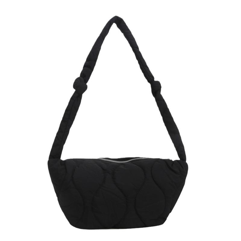 Модная пуховая сумка Весна Новая Оксфордская ткань Стеганая сумка-пельмень Однотонная сумка через плечо Сумка кроссбоди Женщины
