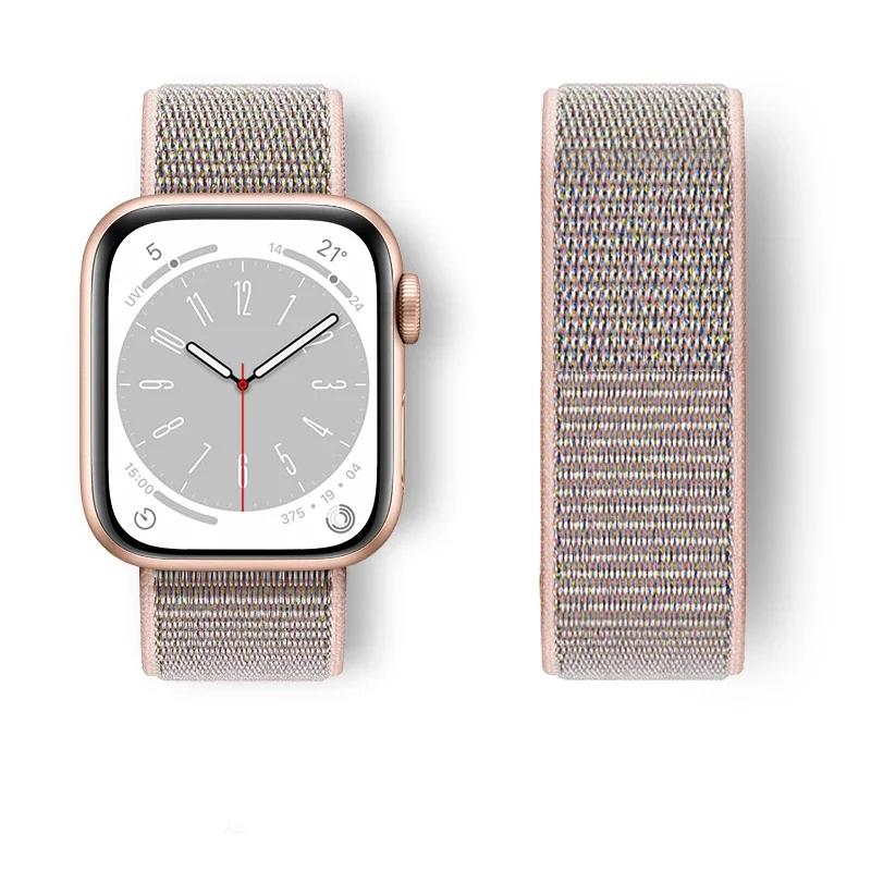 Nylon loop Strap For Watch Band Ultra-2 49mm 44mm 40mm 45mm 41mm Sport pride Bracelet iwatch bands Series 9 8 se 7 6 5 4 3