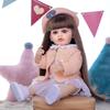 Модная кукла Reborn для девочек, полностью силиконовая, виниловая, 22 дюйма, длинные волосы принцессы, сделай сам, реалистичные куклы для новорожденных, подарок на Рождество Bebe Reborn