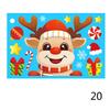 Christmas Windows Static Stickers Wall Clings Removable Vinyl Santa Claus Snowman Diy Door Mural Decals Stickers