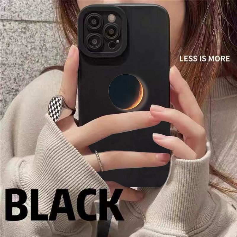 Phone Case For iPhone 17 16 15 14 13 12 11 Pro Max XS X XR 7 8 Plus 16E 17 Air Creative Moon Pattern Printing Matte Cover Fundas