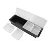 Condiment Caddy Durable Plastic Transparent Lid Detachable Design Multifunction Bar Fruit Caddy for Vege Fruit Seasoning