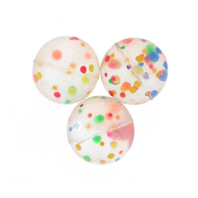 42 мм прозрачные красочные резиновые шарики желейный шарик прыгают надувной мяч для детских игрушек