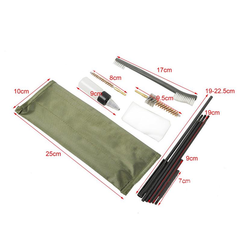 12 шт., 22 карты, 5,56 мм, набор для чистки винтовки, аксессуары для чистки пистолета, инструменты для чистки