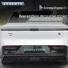 Черная металлическая наклейка с логотипом на заднюю часть Zeekr 7X для моделей 25-26 - Версия Черный Воин