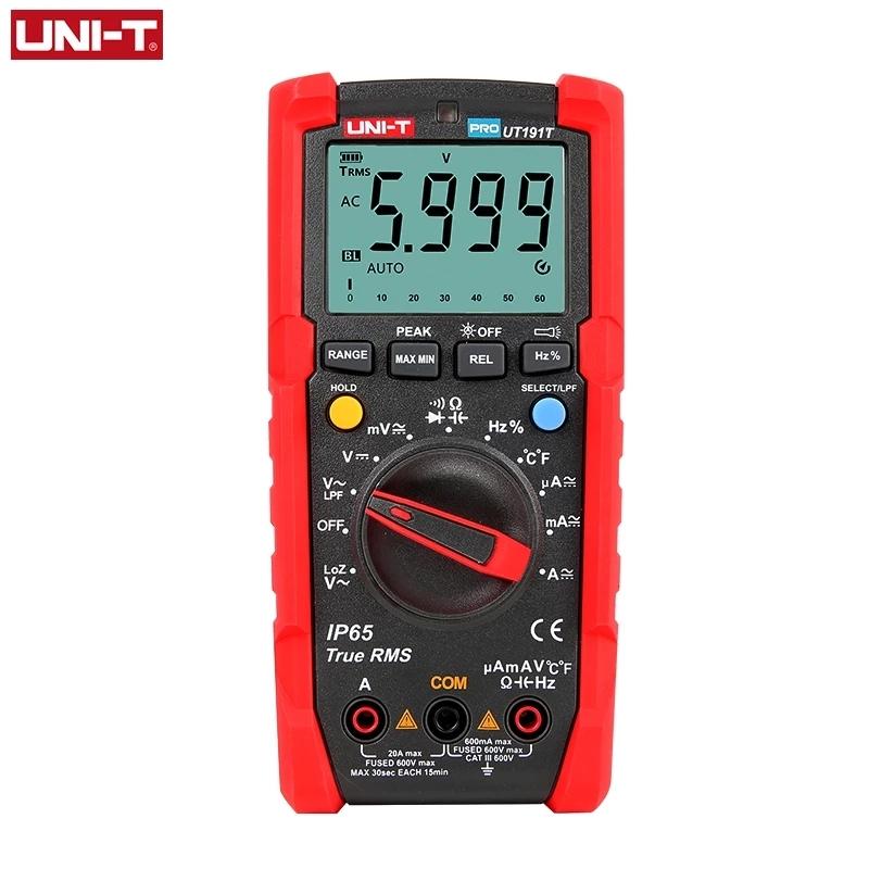 UNI-T Professional Digital Multimeter UT191T UT191E True RMS Auto Range 20A Ammeter 600V 6000 Counts DC/AC Capacitor Tester