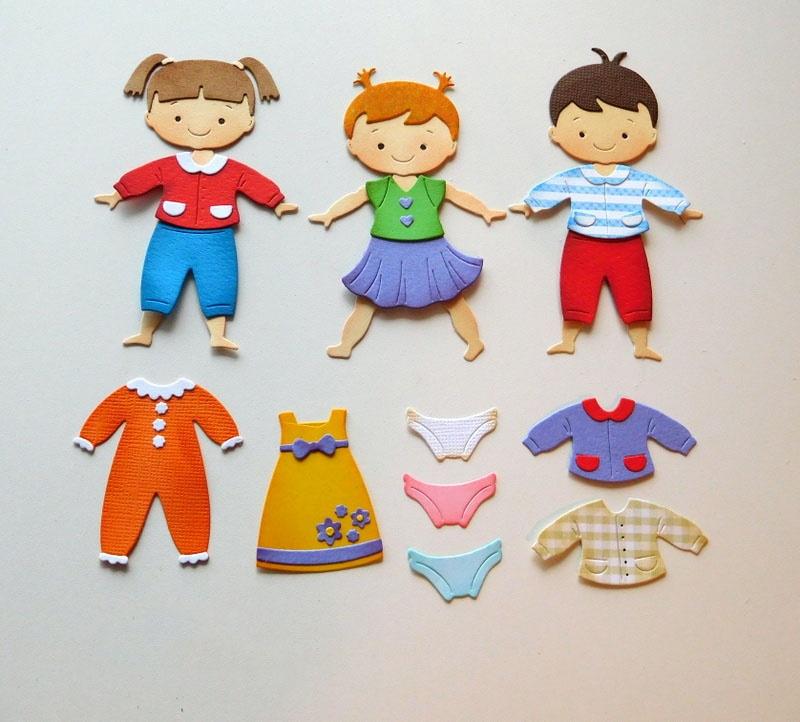 3 вида одежды для маленьких мальчиков, трафареты для резки металла для альбомов для скрапбукинга, декора, тиснения