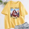 Not Today Satan Jesus Vs Satan In Basketball Tshirts for Women Men Funny Cotton Short Sleeve O Neck Tee Shirt Summer Streetwear