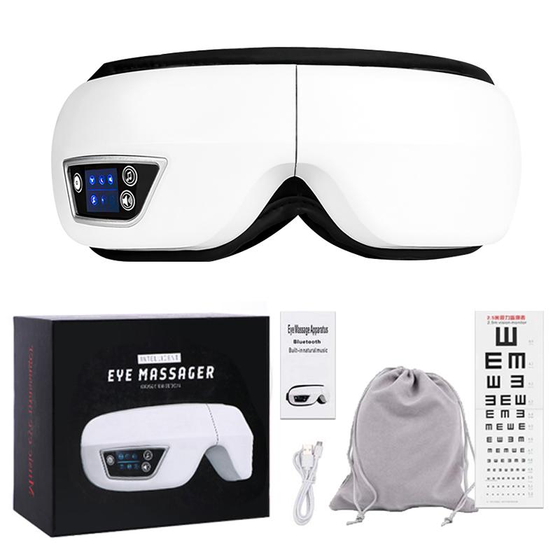 Электрический массажер для глаз, инструмент, вибраторы, тепловая компрессия, физиотерапия, Bluetooth, уход за глазами, расслабление, усталость, темные круги