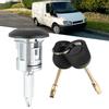 Car Front Right Door Lock Barrel with 2 Keys Fit for Ford Transit MK6 2000‑2016