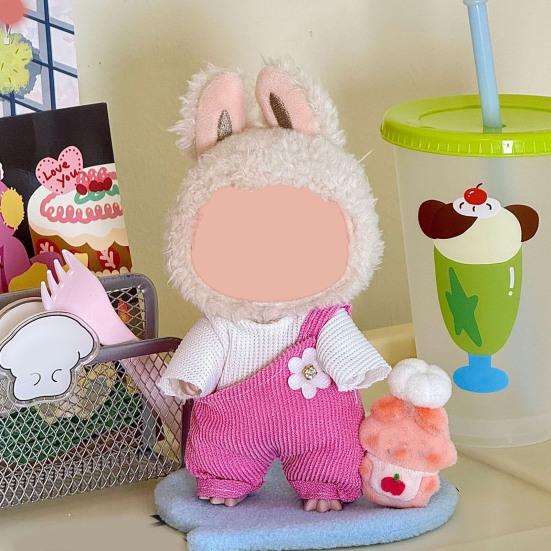 Doll Clothes Set for 17cm Labu-bu Luxury Chic Style Outfit Unique Doll Clothing Set Fashionable Doll Accessories for Collectors