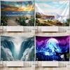 Fantasy Waterfall Forest Pattern Tapestry Home Wall Decoration Tapestry Bedroom Living Room Tapestry