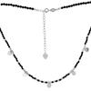 Silver Necklace with Natural Spinel (2102618)