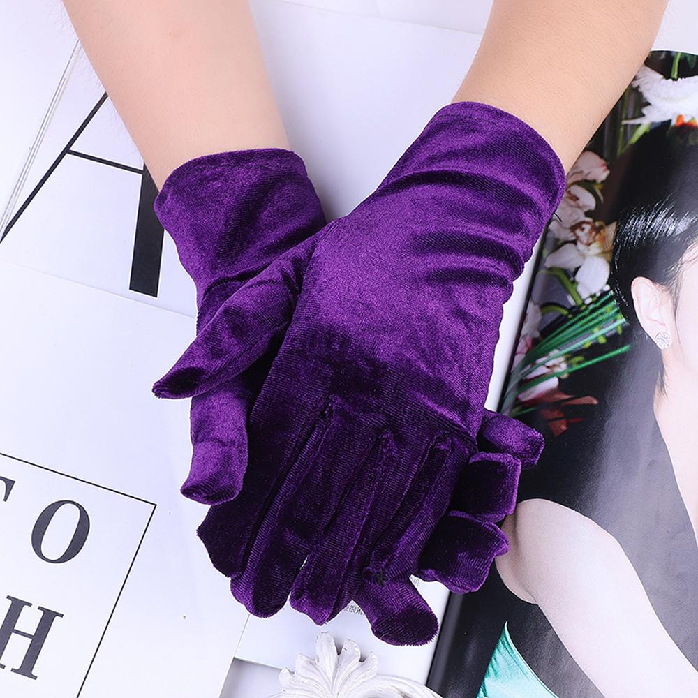Велосипедные зимние женские осенние мягкие варежки с длинными пальцами, перчатки для вождения, эластичные золотые бархатные перчатки