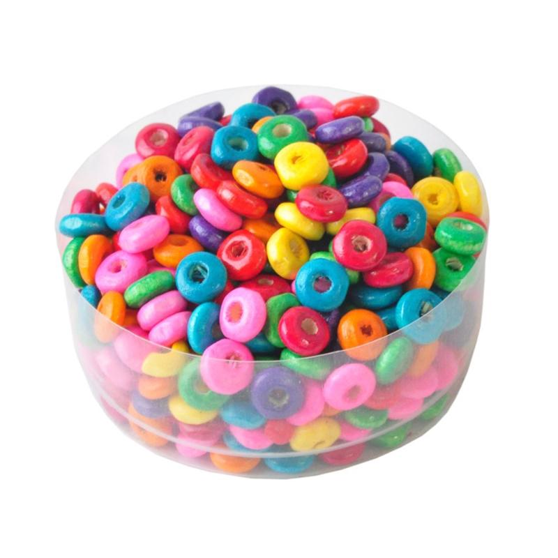 Креативные деревянные конфетные цвета 100 шт. 3*6 мм аксессуары счеты свободные бусины-разделители ожерелье браслет для самостоятельного изготовления ювелирных изделий ручной работы