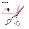 SANGELAR 6 Inch Left-handed Professional Hair Scissors, Magical for Girls' Hair Trimming,Dog Grooming Scissors Can Be Used As Pet Styling Tool