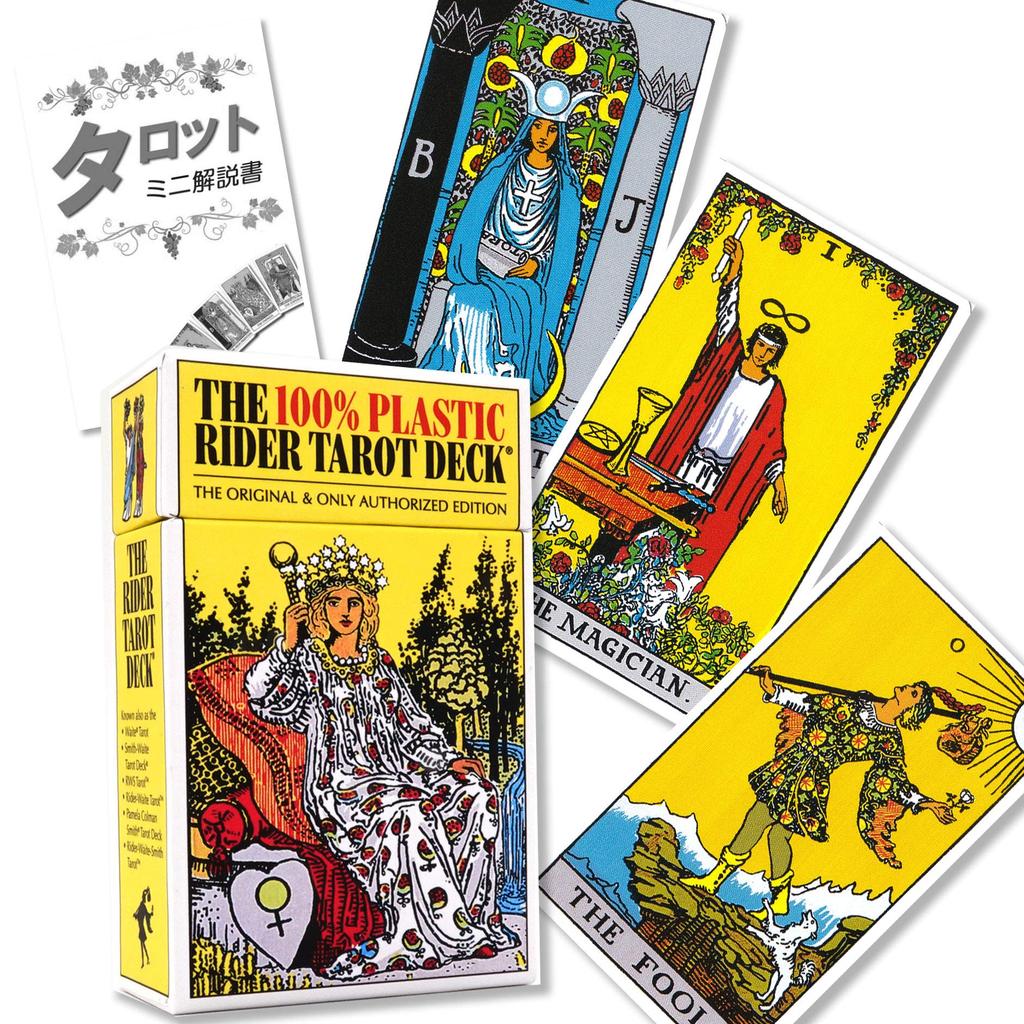 Plastic Rider Waite Tarot The Plastic Rider Waite Tarot Tarot Fortune Telling Method Japanese Instruction Manual Included Authentic 78 Cards 100% 100%