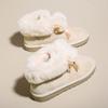 Hairball Snow Boots for Women In Winter Cute with Thick Velvet One Foot Warm Bread Shoes Cotton Shoes
