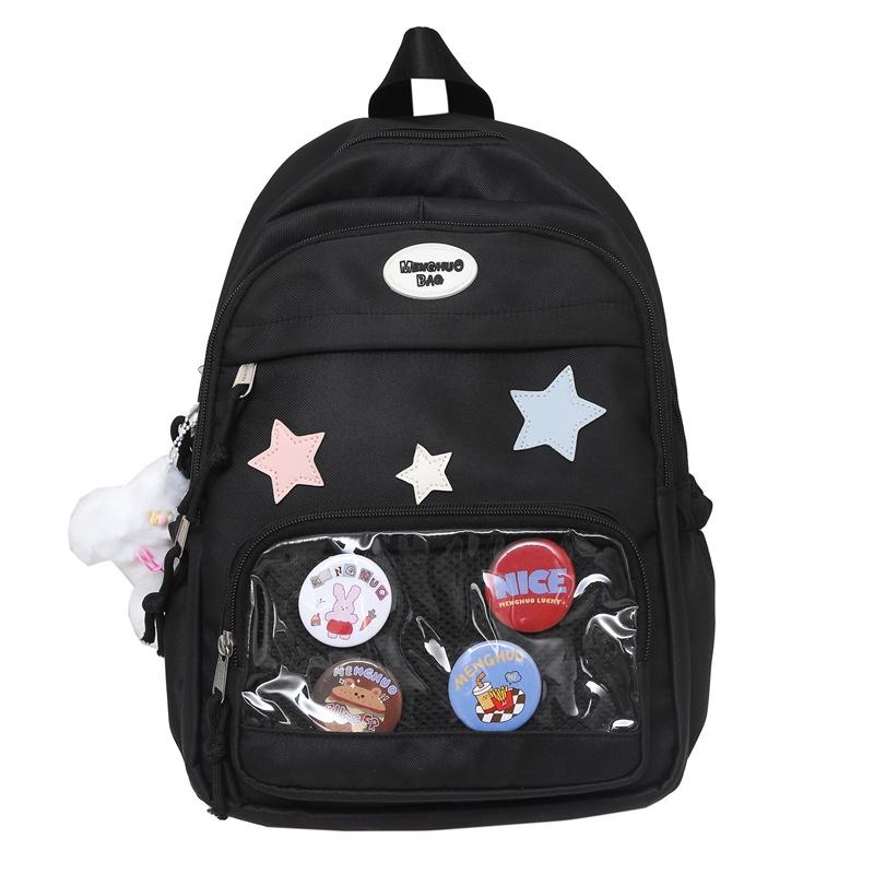 Японская милая прозрачная сумка-боль большая вместимость универсальный студенческий стиль школьный рюкзак для девочки корейский стиль рюкзак для хранения