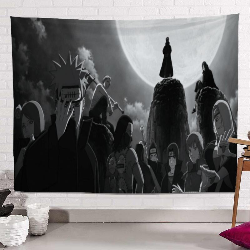 Аниме Kawaii Декор комнаты Настенная ткань Фоновая ткань Хиппи Эстетическая комната Гобелен Chambre Украшение Фреска Большие пляжные полотенца