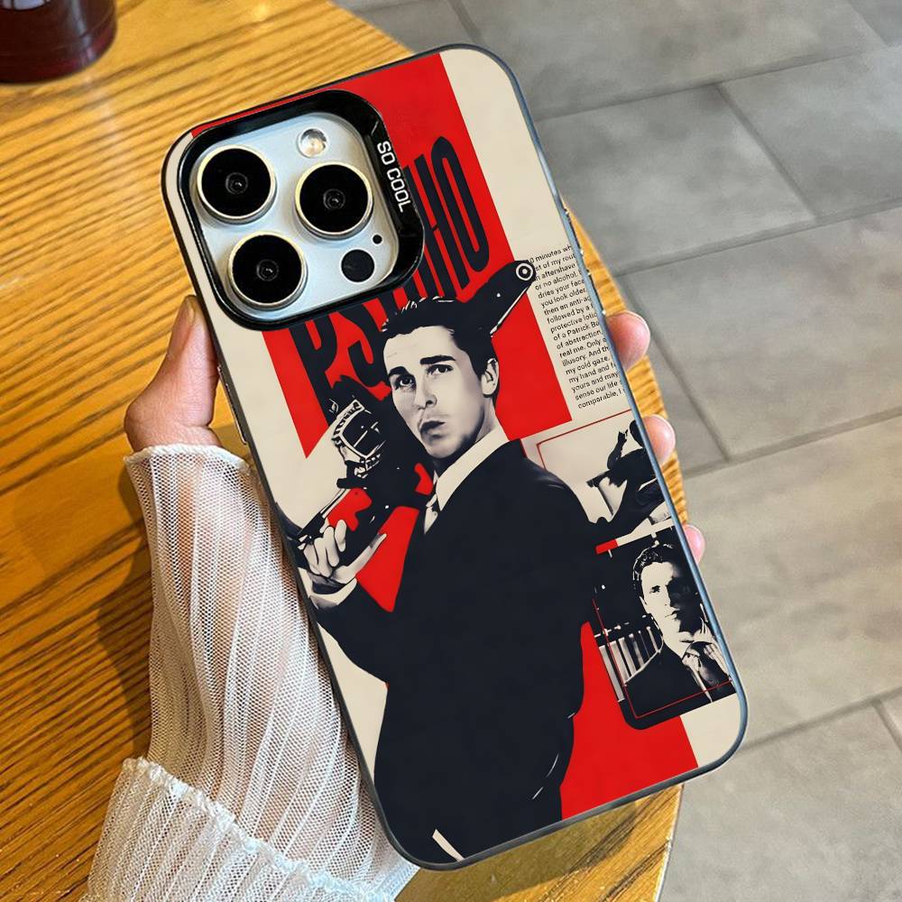 Чехол для телефона Patrick B-Bateman A-American P-Psycho Для iPhone 16 17 15 14 12 13 Pro Max Черный Конфетный Матовый Ударопрочный Чехол