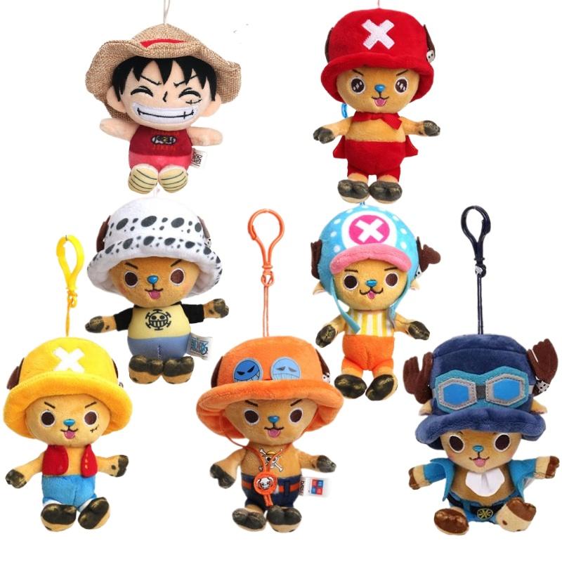 Оригинальный плюшевый кулон One Piece, милый и мягкий брелок с мультяшным персонажем