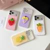Яркий 3D чехол для iPhone 17 Pro Max с фруктами и рисунком девушки, совместим с Apple 16/17/15.