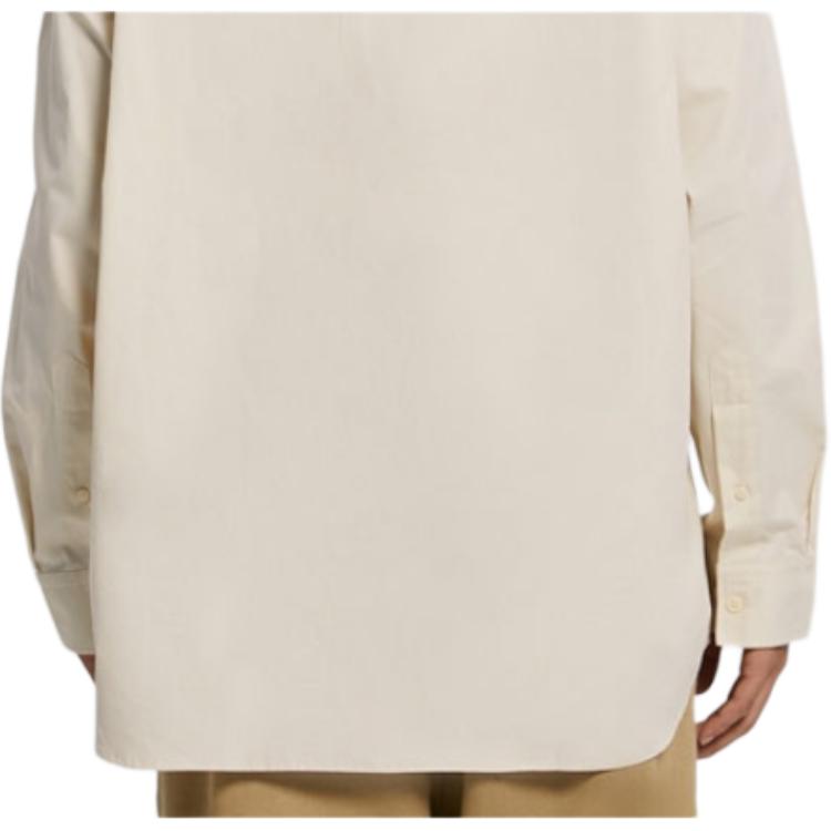 Calvin Klein Однотонная свободная однобортная рубашка с длинным рукавом, мужские топы Off-White 40JM110-5G1