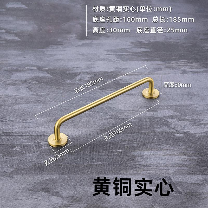Solid Brass Long Kitchen Cabinet Storage Handles Modern Drawer Pulls Wardrobe Closet Door Pulls Nordic Furniture Door Handles