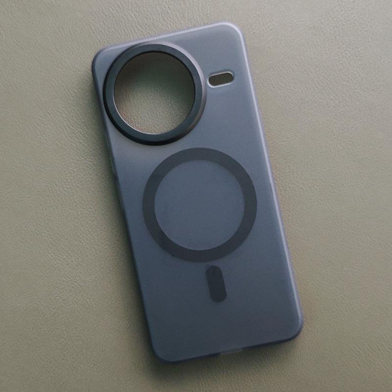 Чехол для Xiaomi Civi 5 Pro Magsafe Защита от отпечатков пальцев Тонкий Матовый Черный Полупрозрачный Матовый Приятный на ощупь 'Кожа младенца' Чехол для телефона