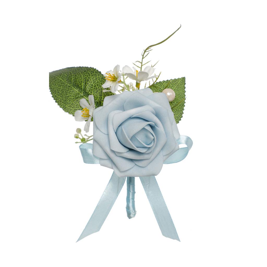 Elegant Artificial Rose Boutonniere Corsage with Delicate Craftsmanship Floral Brooch for Formal Gatherings Party