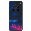 Рождественский чехол для Vivo X200 Pro 6.78" Черный силиконовый чехол для vivo X200 Pro mini 6.31" ТПУ Санта-Клаус Рождественская елка Задняя крышка