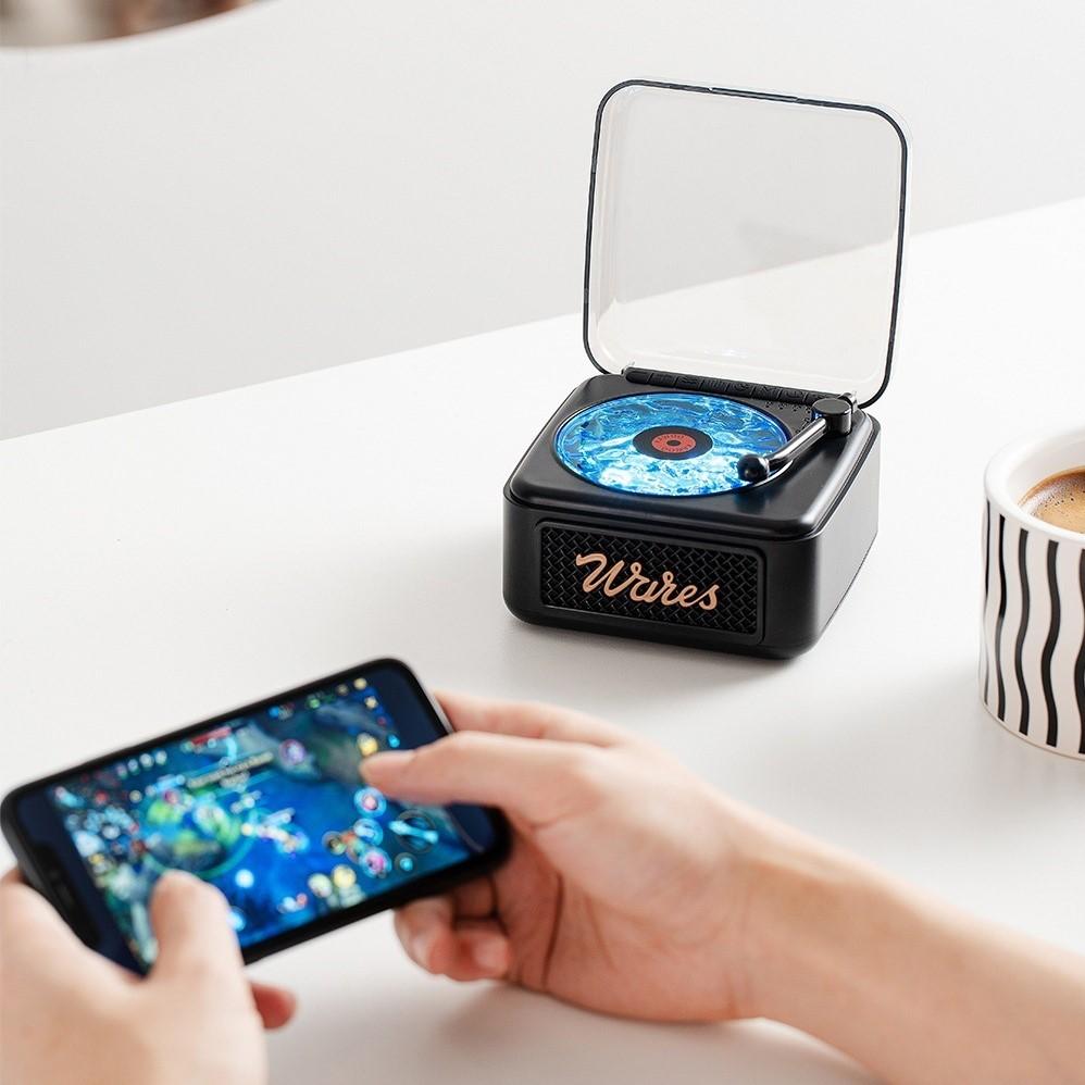 White Noise Bluetooth Speaker Mini Retro Portable Vintage Sleep Aid Bluetooth Speaker wireless stereo ambient light subwoofer