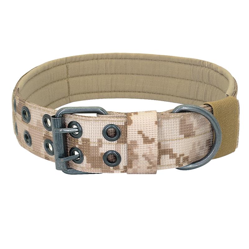 Tactical Dog Collar for Medium-Large Breeds - Ideal for Golden Retrievers - Outdoor Neck Gaiter with Leash