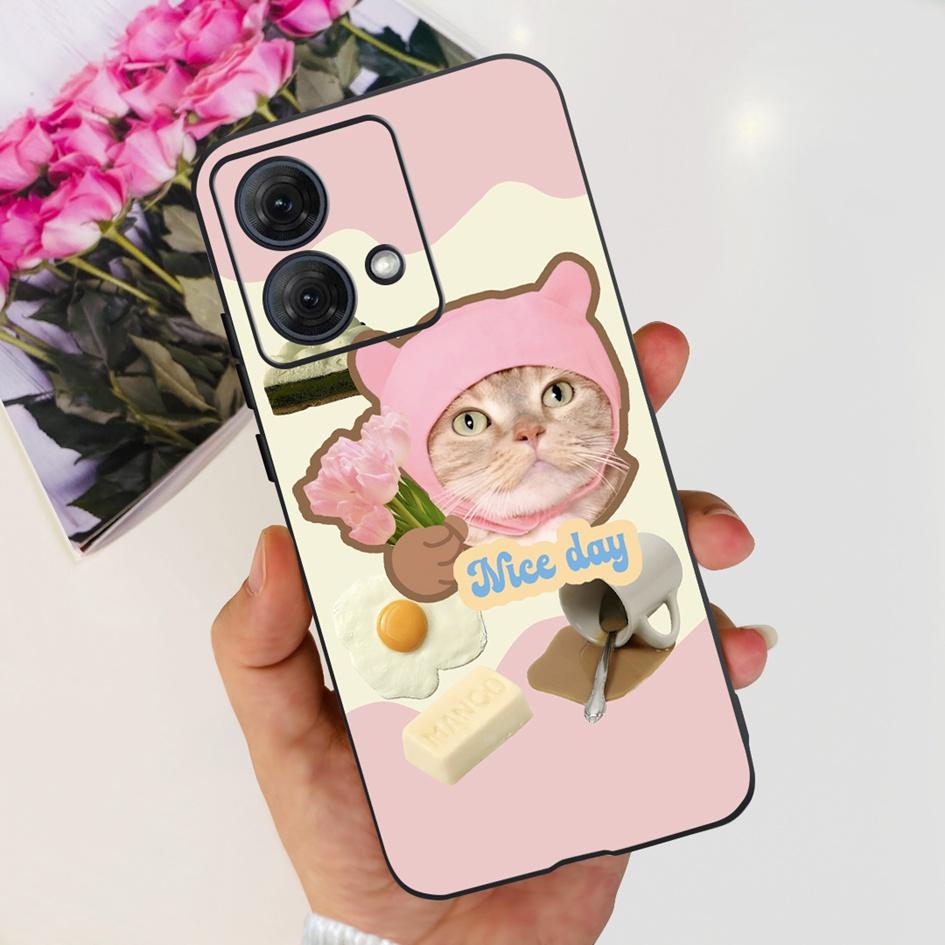 For Motorola Moto G84 G54 5G Case Fashion Flower Butterfly Shockproof Silicone Soft Slim Back Cover For Motorola Moto G14 Bumper