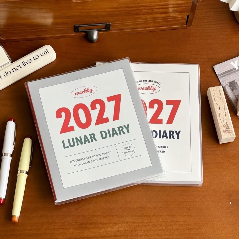 Weekly Layout Diary Book with Calendar Schedule Notebook New Habit Tracker Planner  Office Work
