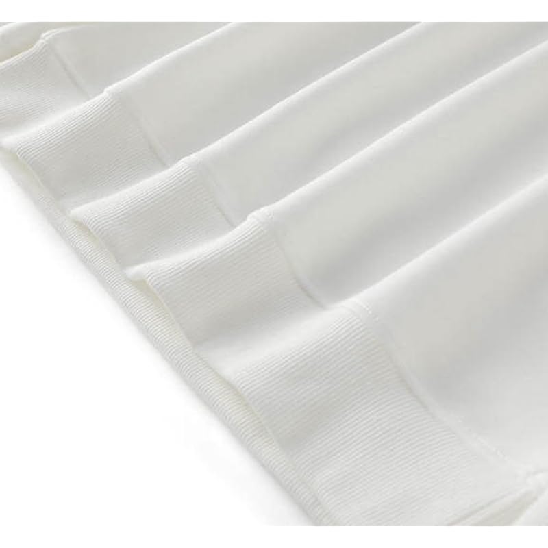 [EASTEMPO] Ladies Trainer Spring Long Sleeve Relaxing Plain Color Fashionable Casual Cute Large Size (JP, Alphabet, L, White)