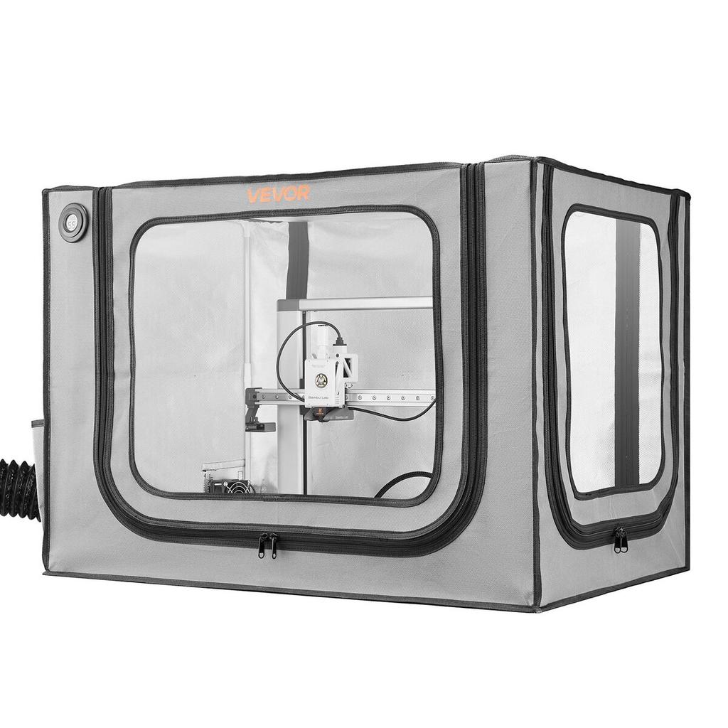3D Printer Enclosure with Ventilation, Dustproof Waterproof Large Size 600D Oxford Cloth 3D Printer Tent, Constant Temperature Protective Case with