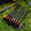 8-луночная цепь для хранения грунтовых колышков, из ПУ кожи, портативная сумка для хранения колышков для палатки, органайзер для колышков для палатки для кемпинга на открытом воздухе