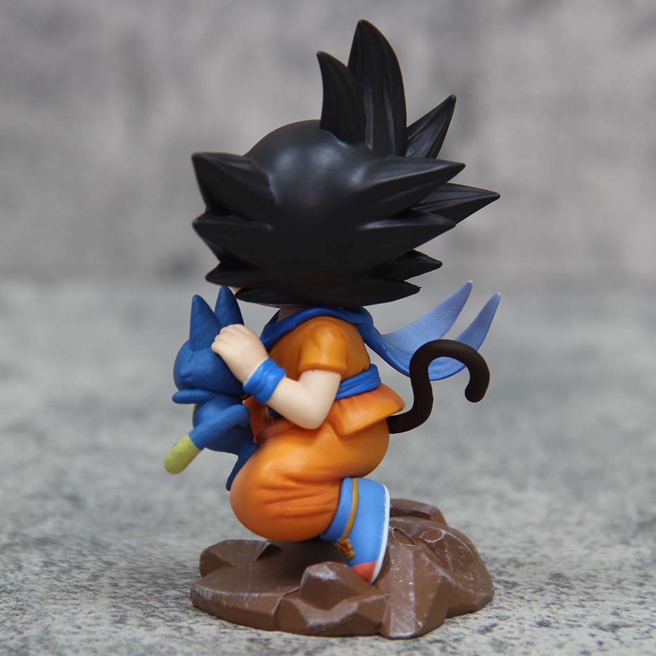 Топ 14 см Кукла Dragon Ball Фигурки Ребенка Гоку Гоку Обнимает Пура Ямча Аниме Модель ПВХ Коллекция Настольное Украшение Статуя Игрушка Подарок