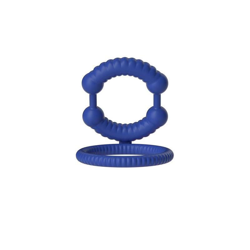 Silicone Cock Ring Double Ring for Men Ultra Soft Flexible Stretchy Penis Enhancer for Couples Bedroom Fun