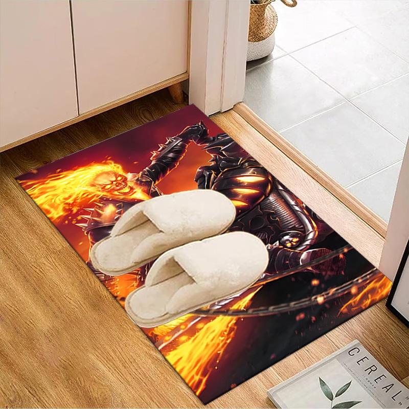Eerie Frozen Phantom Floor Mat for Living Room, Game Rooms, Office, Bedroom, Office Floor Mat Playful Design, Christmas fan gifts