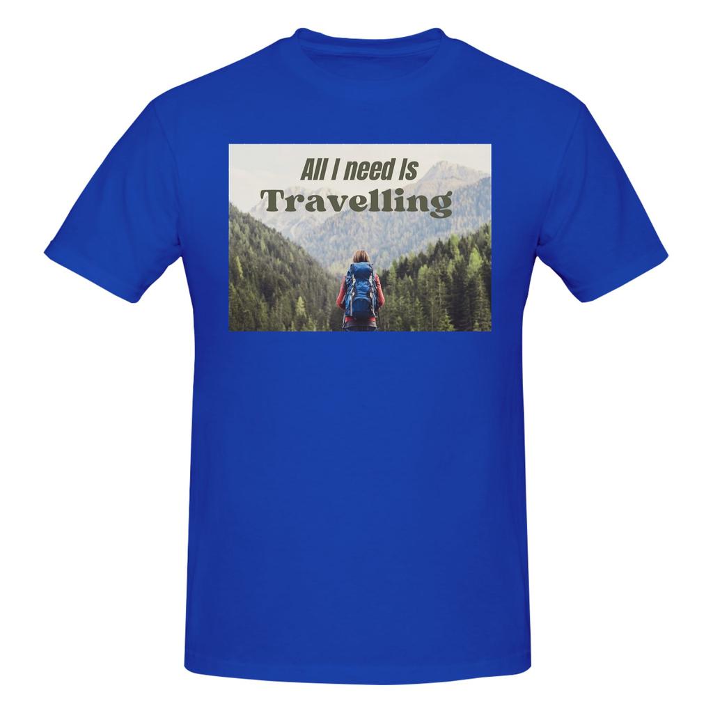 Piece Road Trip Novelty Graphic  Cotton TShirt All I Need is Travel Tops Tees For Unisex