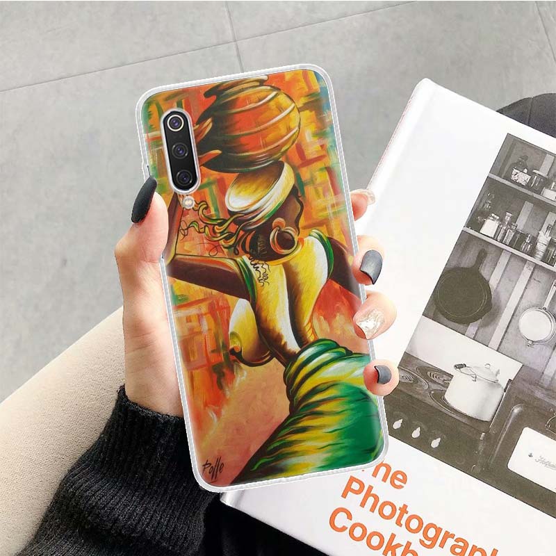 Africa Woman Phone Case For Xiaomi Redmi Note 13 14 15 Pro Plus 12S 12 14S 11S 11E 10 10S 11 11T 5G 4G Cover Coque Redmi Note 13