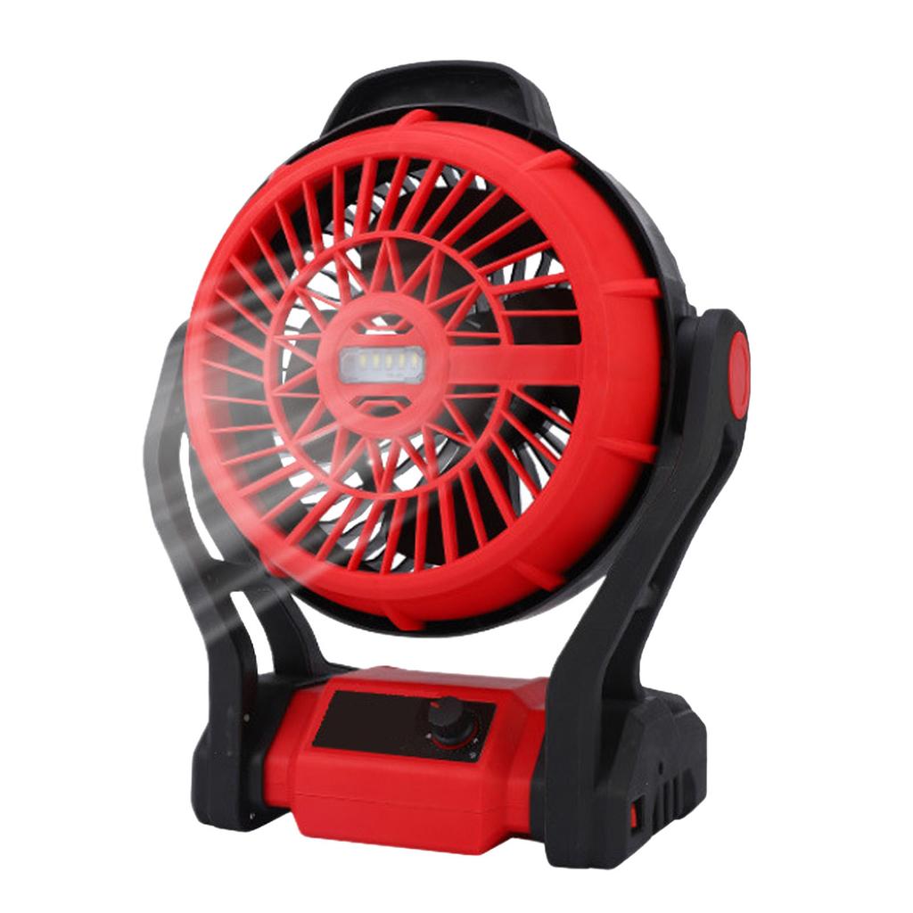 Вентилятор для кемпинга со светодиодной подсветкой, 12-дюймовый, работающий на литиевой батарее, вращающийся на 270 градусов вентилятор для BL1830 18 В