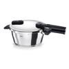 Скороварка Fissler Vitaquik Gas IH, совместимая с 2–3 людьми, скороварка с 2 уровнями настройки давления, изготовлена в Германии, нержавеющая сталь