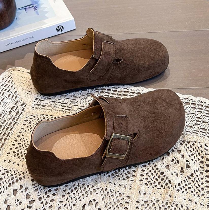 Модные Новые Клоги Женские Модные Пробковые Замшевые Повседневные Туфли Классические Пробковые Нескользящие для Улицы Женские Лоферы с Поддержкой Свода Балетки