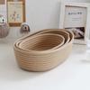 Cotton Rope Storage Basket Storage Box Desktop Hand-Woven Storage Basket Oval