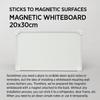 Универсальный настольный органайзер: Магнитная стальная белая доска 20x30см