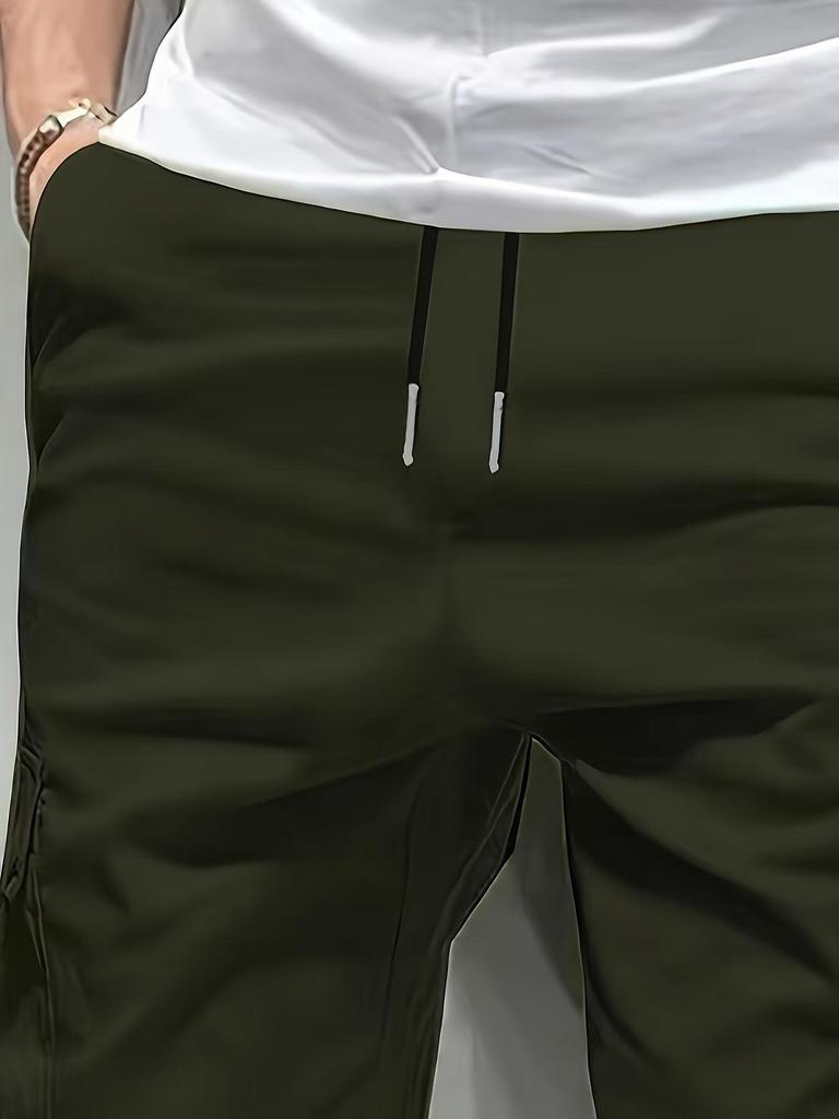 Мужские летние шорты-карго для трансграничной торговли - Американский и европейский размеры, пляжный стиль и стиль five-point, корейский дизайн